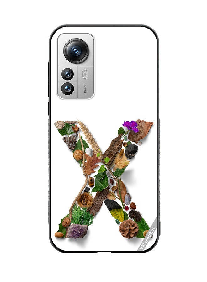 VR CREATIVE Protective Case Cover For Xiaomi 12X Alphabet X Design Multicolour - Image 1