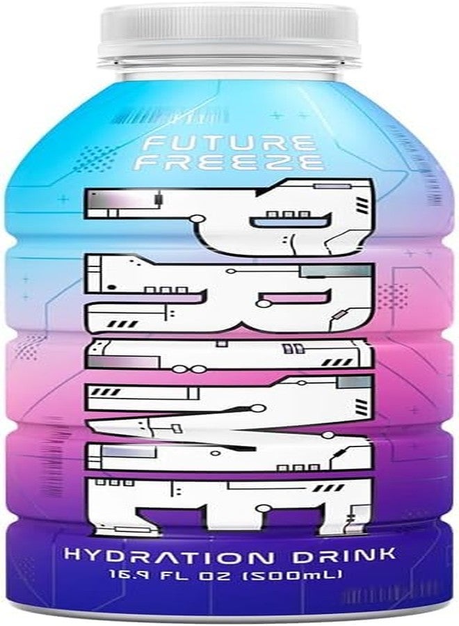 PRIME Hydration Drink, Future Freeze, 16.9 FL oz 500ml (Product Of USA) With 5 Unit Magic Pop Popping Candy 27.5g Free From DECADENT - Image 1