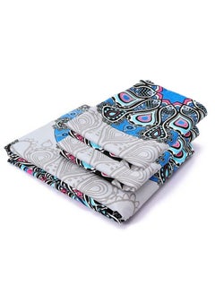 snooze Fitted Bed Sheet set 3pcs, 180*200 cm+ Free 2 Pillowcases, Motifs Circles design  - Image 3