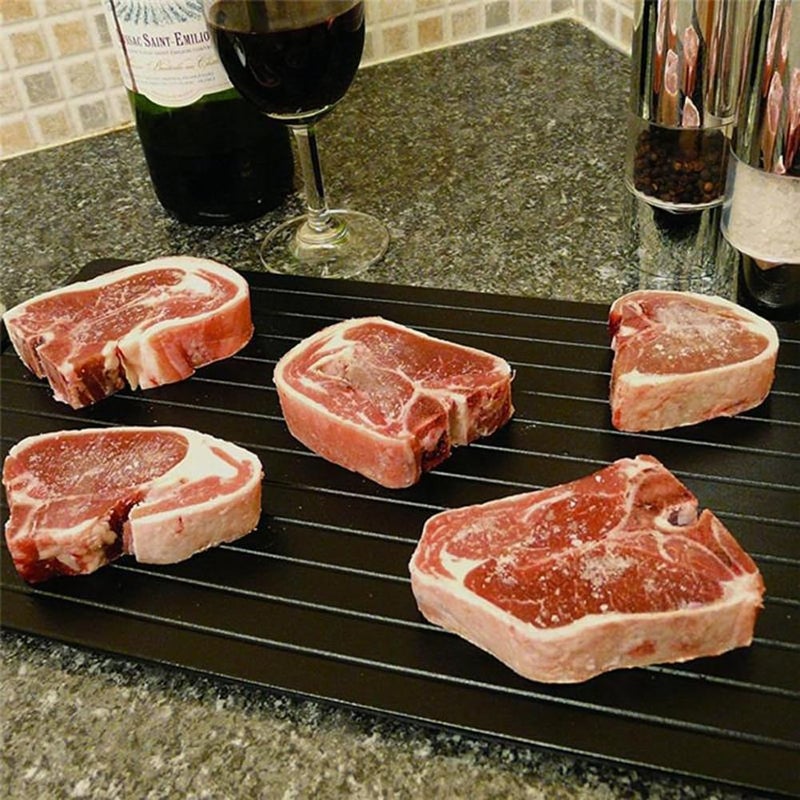 SYCOOVEN Defrosting Tray for Frozen Meat - Dishwasher Safe Large Size Defroster Plate Thawing Tray - Image 4