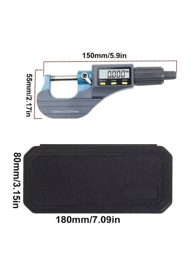 Digital Micrometer 0 25mm High Precision 0 001mm Electronic Display Carbide Material Rust Resistant - Image 3