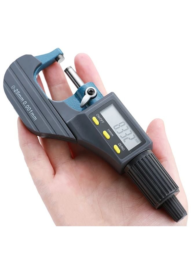 Digital Micrometer 0 25mm High Precision 0 001mm Electronic Display Carbide Material Rust Resistant - Image 2
