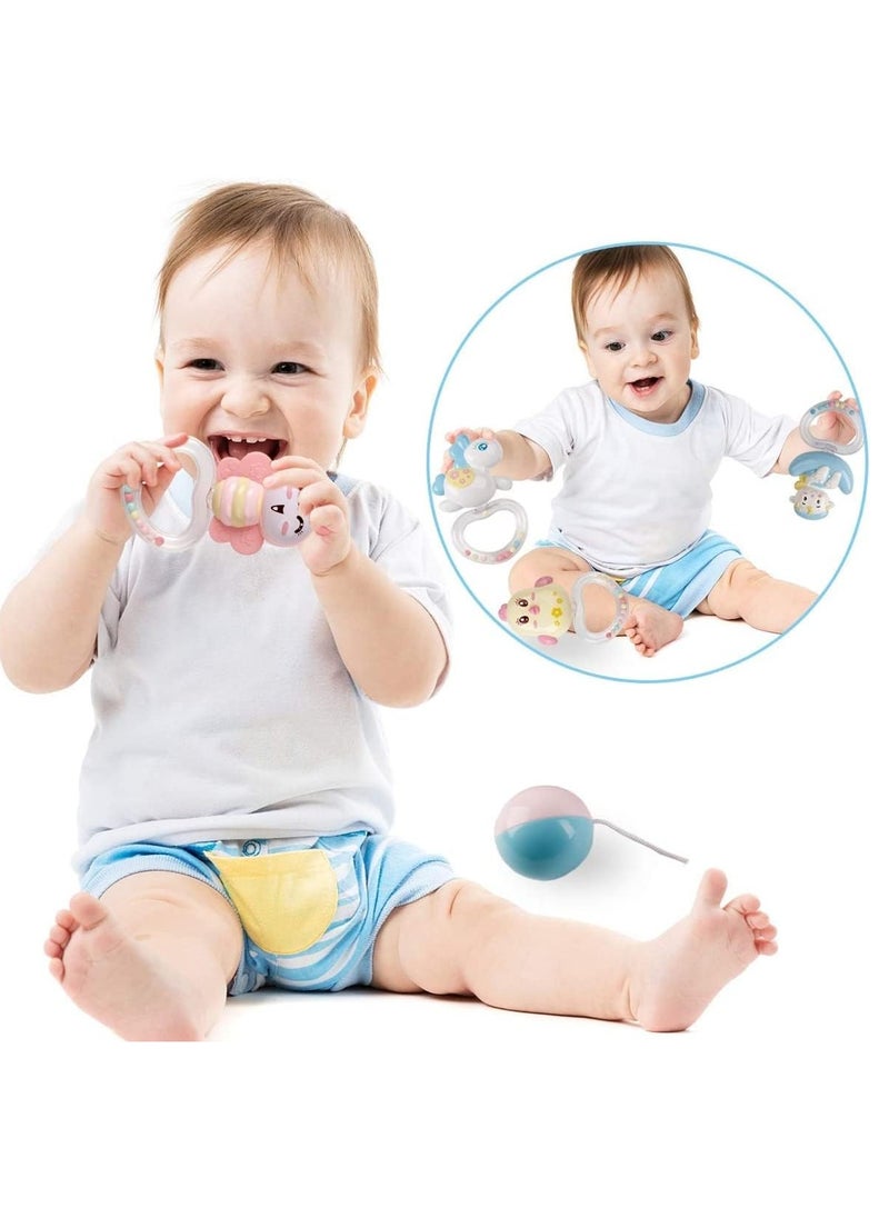 Mini Tudou - Baby Musical Crib Mobile with Projector and Night Light with Timing Function 360 Degrees Rotating Rattles Infants Crib Hanging Toys Take Along Mobile Music Box and Rattle Newborn Baby Gift - Image 1
