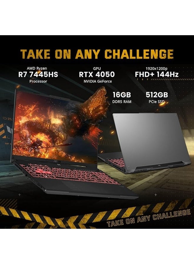 لابتوب جيمينج بشاشة 144Hz ومعالج Ryzen 7 وكيبورد RGB وتخزين SSD سريع للألعاب والشغل - Image 3
