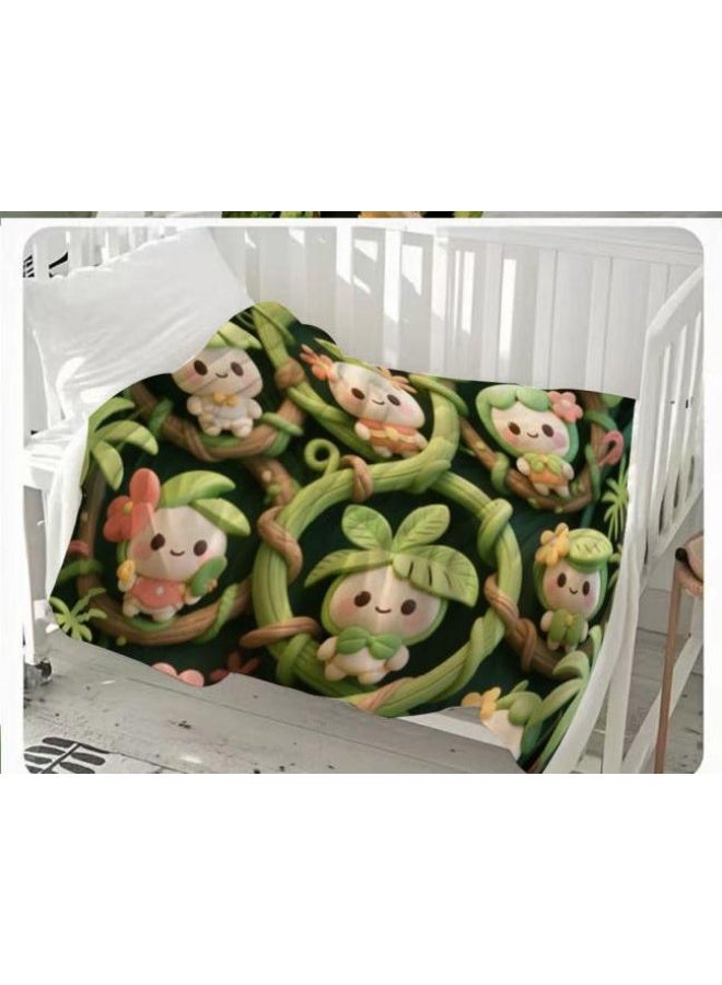 general Baby and children's cartoon flannel thin blanket (warm and comfortable, suitable for sleep, game use) 70cm*100cm - Image 5