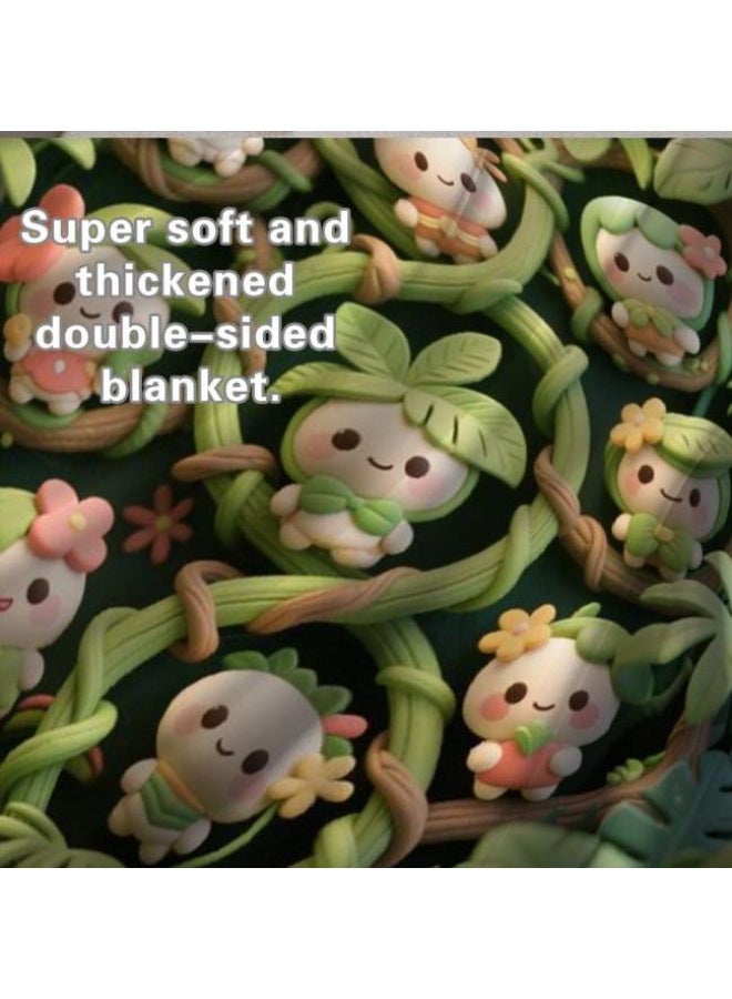 general Baby and children's cartoon flannel thin blanket (warm and comfortable, suitable for sleep, game use) 70cm*100cm - Image 3