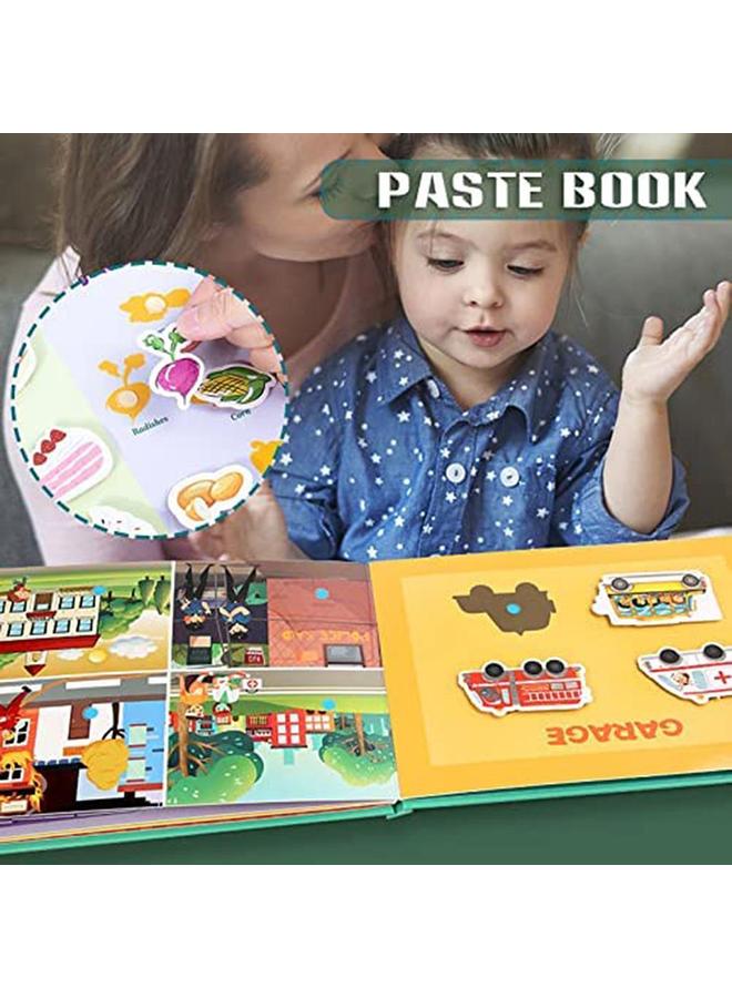 NIBEMINENT Busy Book for Kids Develop Learning Skills Children Quiet Paste Preschool Activity Toys Educational Puzzle Game  - Image 2