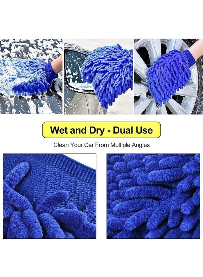 Generic Microfiber Mitt Car Wash Rag Sponge Gloves  - Image 3