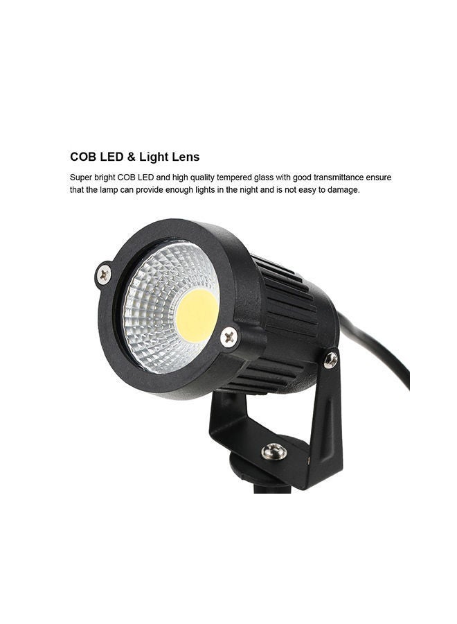 NIBEMINENT 2-Piece Decorative Outdoor LED Spotlight Black - Image 2