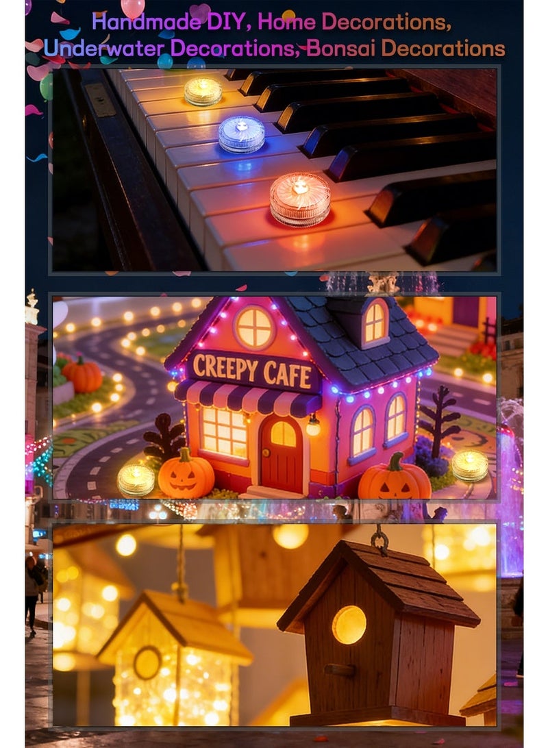 Happiness Light Mini diving LED lights, 12 pack, white light, constant light mode, environmental decoration lights, fish tank decoration, home decoration, holiday atmosphere decoration, IP68 waterproof rating (12 lights) - Image 5