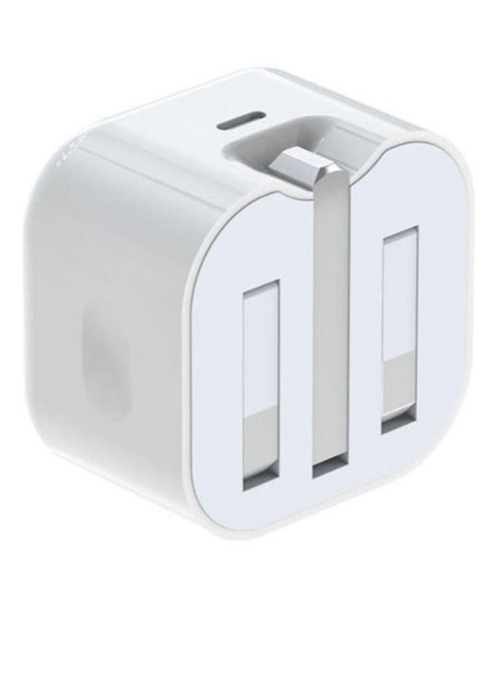 Generic USB-C Wall Charger With Type-C To Lightning Cable 20w White  - Image 4