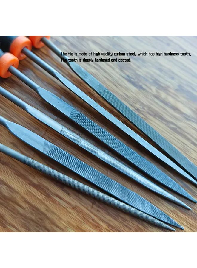 Red 13pcs Premium Needle File Set for Wood Metal Plastic Sharpening Smoothing Shaping DIY - Image 2