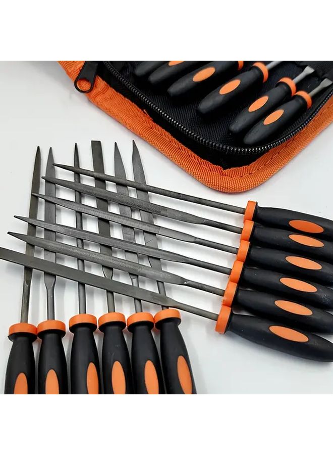 Red 13pcs Premium Needle File Set for Wood Metal Plastic Sharpening Smoothing Shaping DIY - Image 4