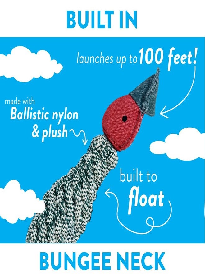 Spunky pup Fly & Fetch Dog Toy - Durable, Floating, Interactive Bungee Launcher for Fetch and Water Play, Rope Duck - Image 2