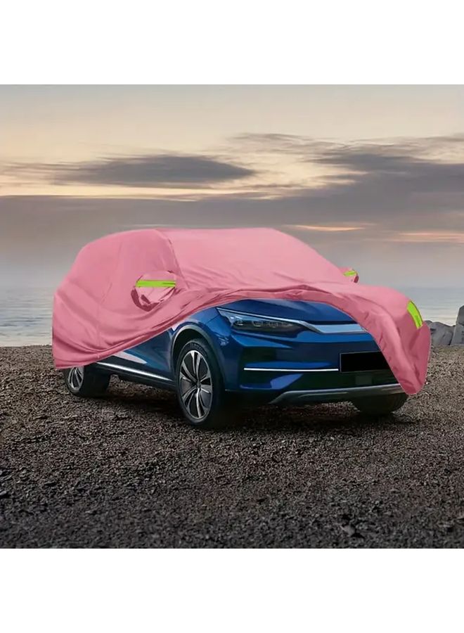 Pink Oxford Fabric All-Weather Car Cover for SUV Sedan Sedan-L - Image 4