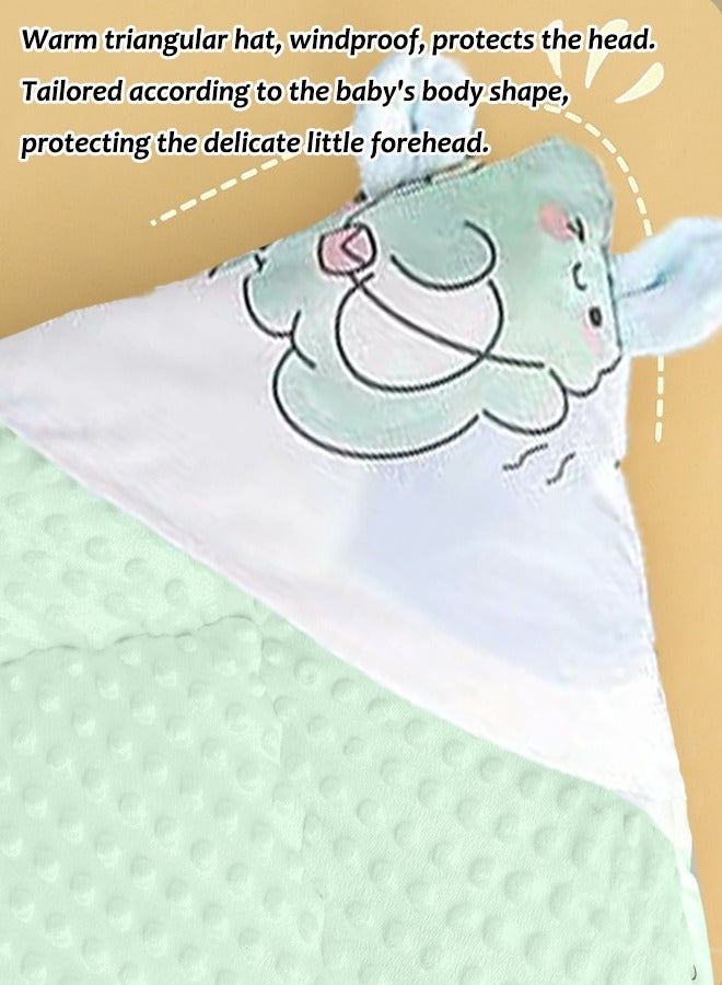 Aissiora 90x90 cm Newborn Swaddle Blanket 650g Baby Swaddle Blanket 3D Massage Particles Fluffy and Soft, Suitable for Newborns 0-1 Years Old - Image 4