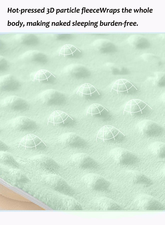 Aissiora 90x90 cm Newborn Swaddle Blanket 650g Baby Swaddle Blanket 3D Massage Particles Fluffy and Soft, Suitable for Newborns 0-1 Years Old - Image 5