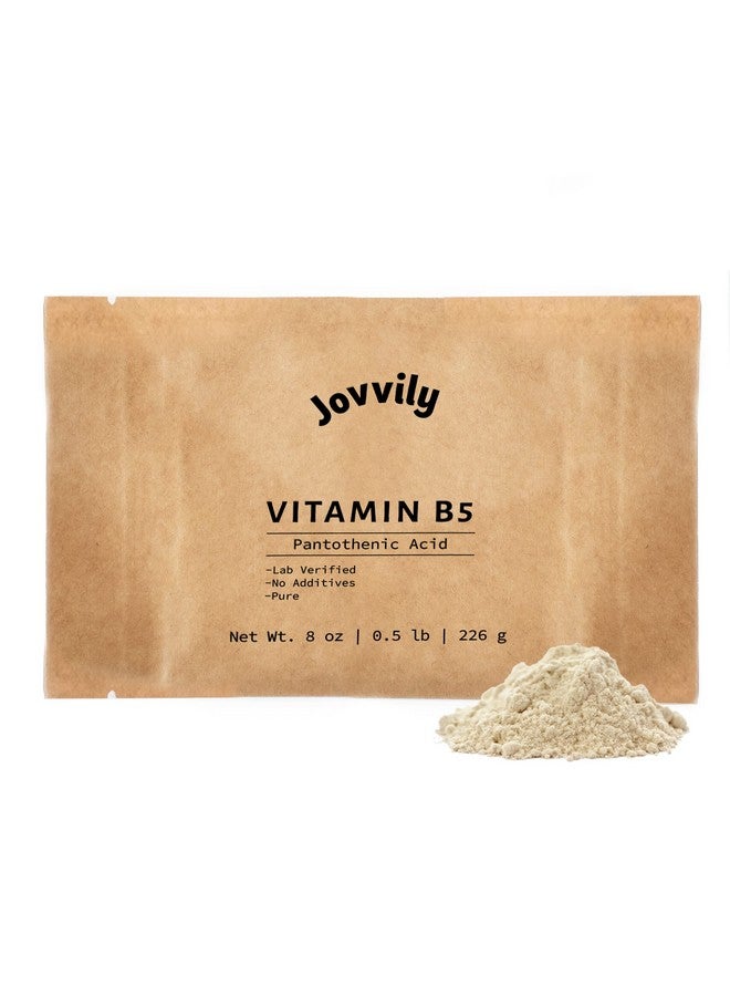 Jovvily Vitamin B5 - Pantothenic Acid - 8 oz - D-Calcium Pantothenate - Always Pure - No Fillers Or Additives - Image 1
