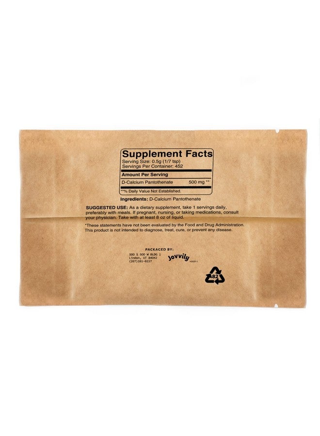Jovvily Vitamin B5 - Pantothenic Acid - 8 oz - D-Calcium Pantothenate - Always Pure - No Fillers Or Additives - Image 2