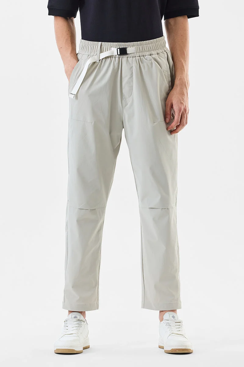 SNITCH بنطلون رياضي بقصة مريحة وقماش مطاطي