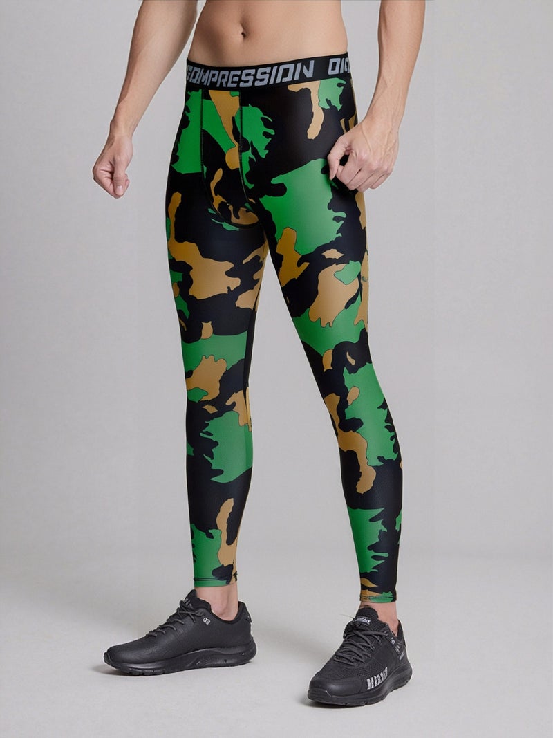 Compression Trousers, Tights, Basketball High-Elastic Training Fitness Pants, Running Sports, High-Elasticity, Quick-Drying Bottoming - Image 1