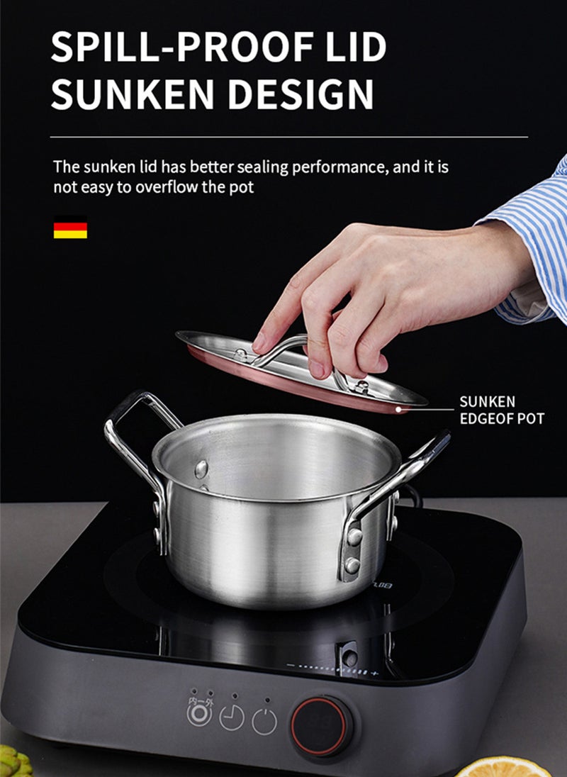 Sharpdo 7 Piece Aluminum Kitchen Stock Pot and Pot Set - Image 5