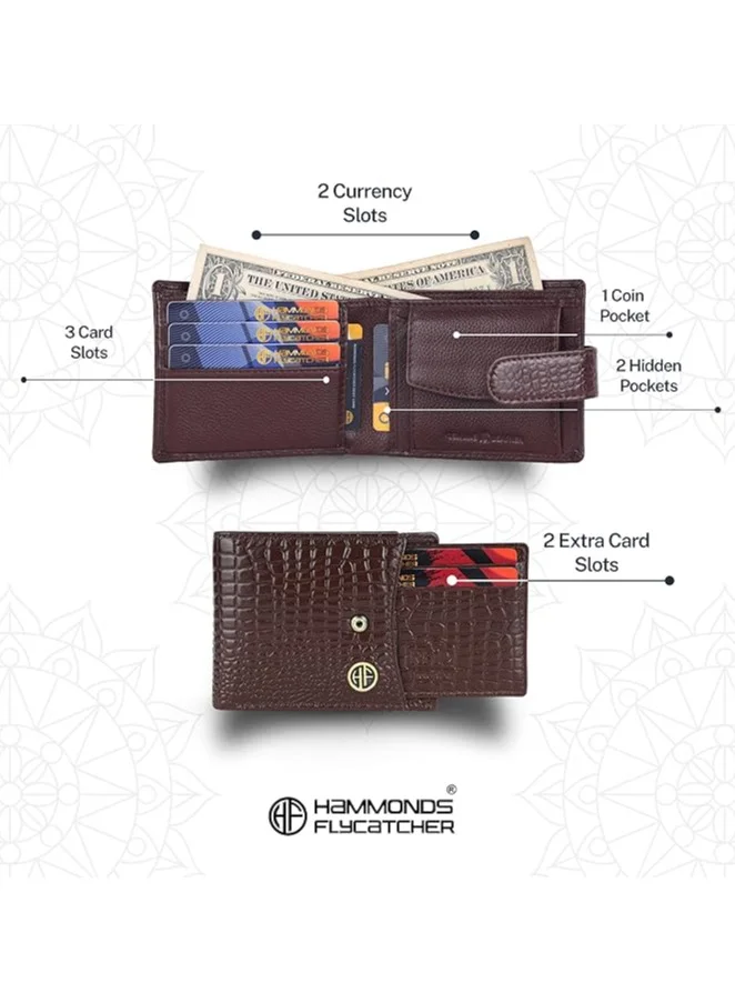 HAMMONDS FLYCATCHER Gift for Men Combo - Genuine Leather Wallet and Belt Combo for Men - Leather Belt for Men - Birthday Special &amp; Unique Gift Ideas for Husband, Boyfriend, Father