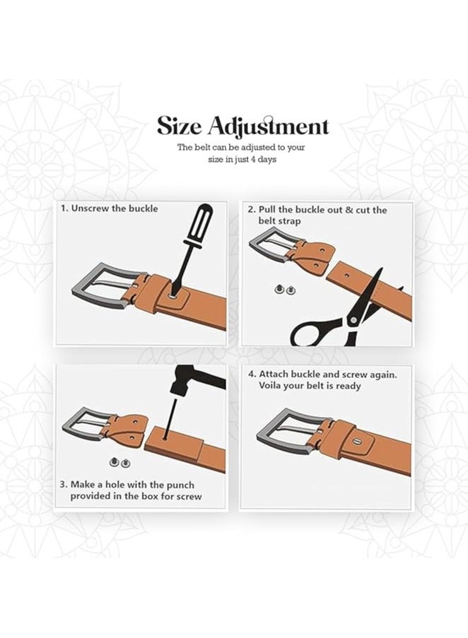 HAMMONDS FLYCATCHER Gift for Men Combo - Genuine Leather Wallet and Belt Combo for Men - Leather Belt for Men - Birthday Special & Unique Gift Ideas for Husband, Boyfriend, Father - Image 5