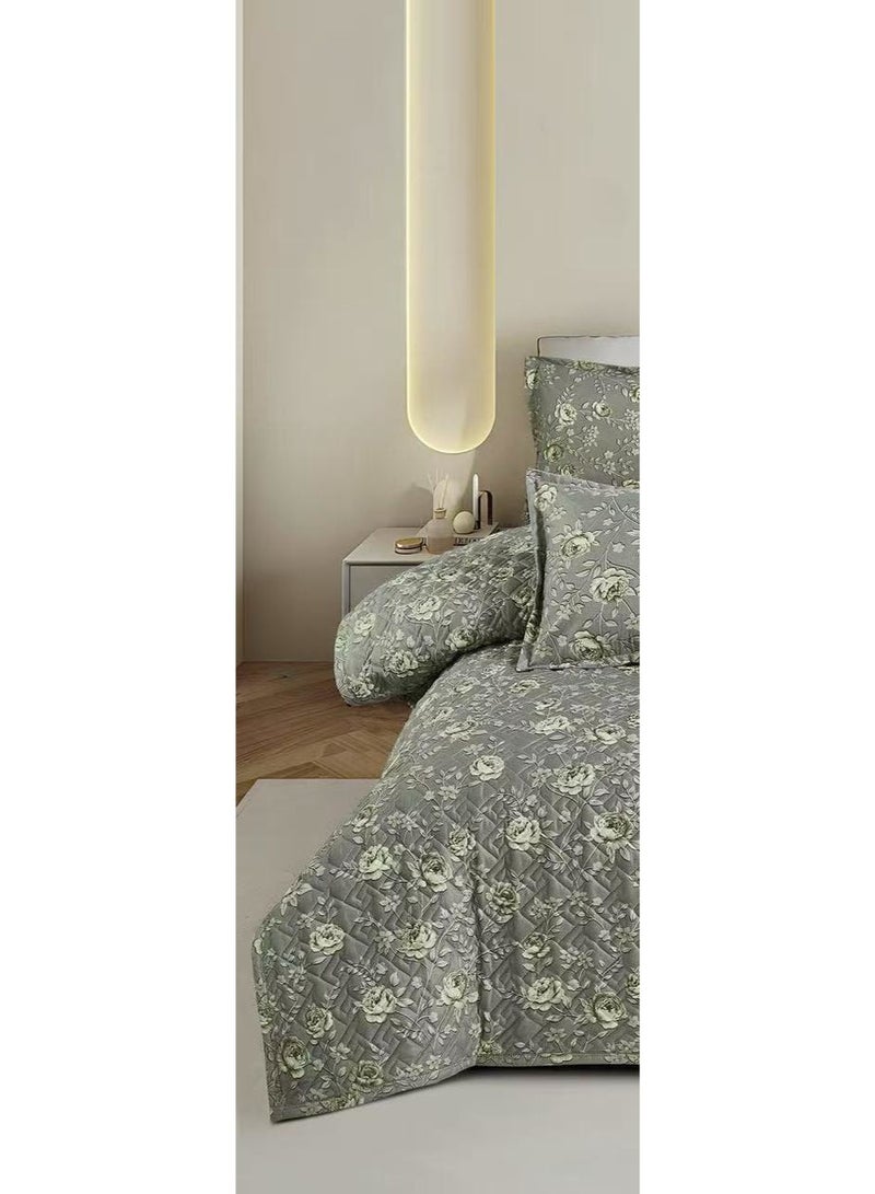 MingLi Floral compressed double quilt set, 6 pieces, size 230 * 250 cm - Image 2