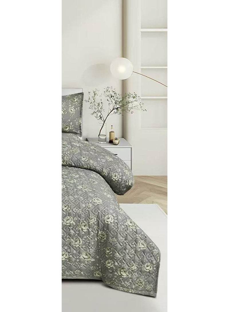 MingLi Floral compressed double quilt set, 6 pieces, size 230 * 250 cm - Image 4