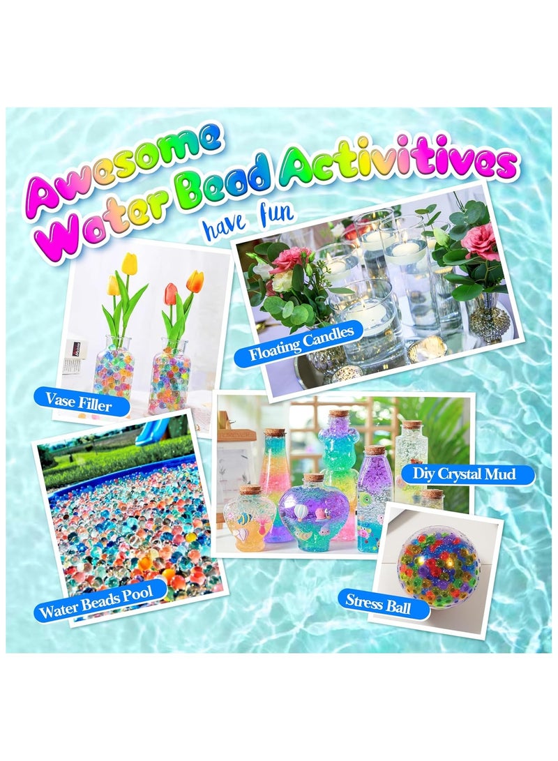 Water Beads, 20,000 Pieces of Water Balls, Non-Toxic and Biodegradable Water Beads, Coloured Gel Beads for Vase, Water Beads for Vase Filling, Wedding, Decoration, Plants and Home - Image 4