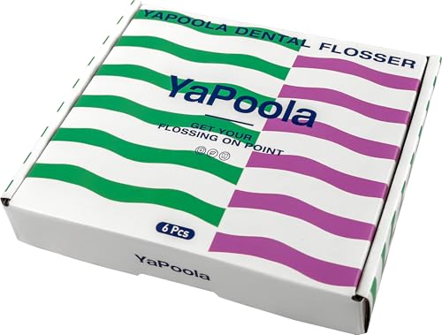 YaPoola Design Colorful Floss Holder Reusable Dental Floss Handle Adults and Kids NO-Waste Floss Picksfloas Holder Flosser (PinkBlueGreenYellowPurpleLightpink) - Image 3