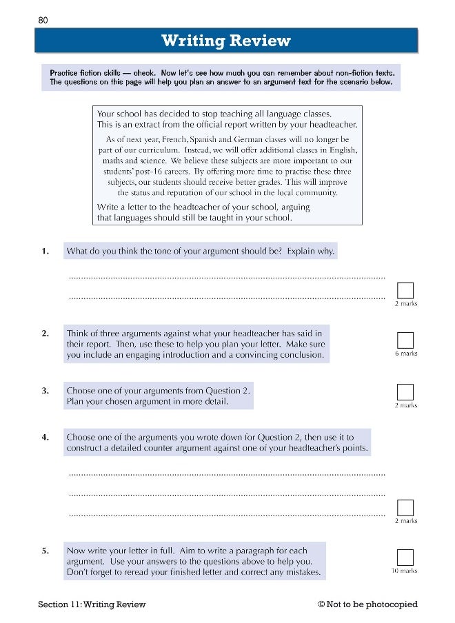 null - KS3 English Year 8 Targeted Workbook (with answers) - Image 1