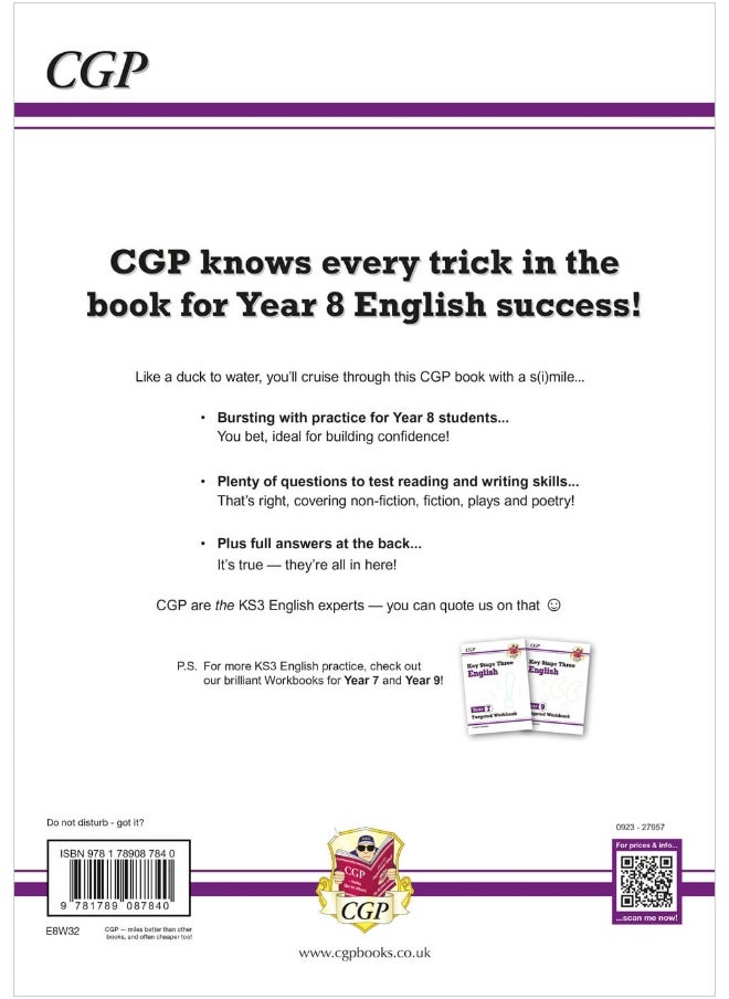 null - KS3 English Year 8 Targeted Workbook (with answers) - Image 1