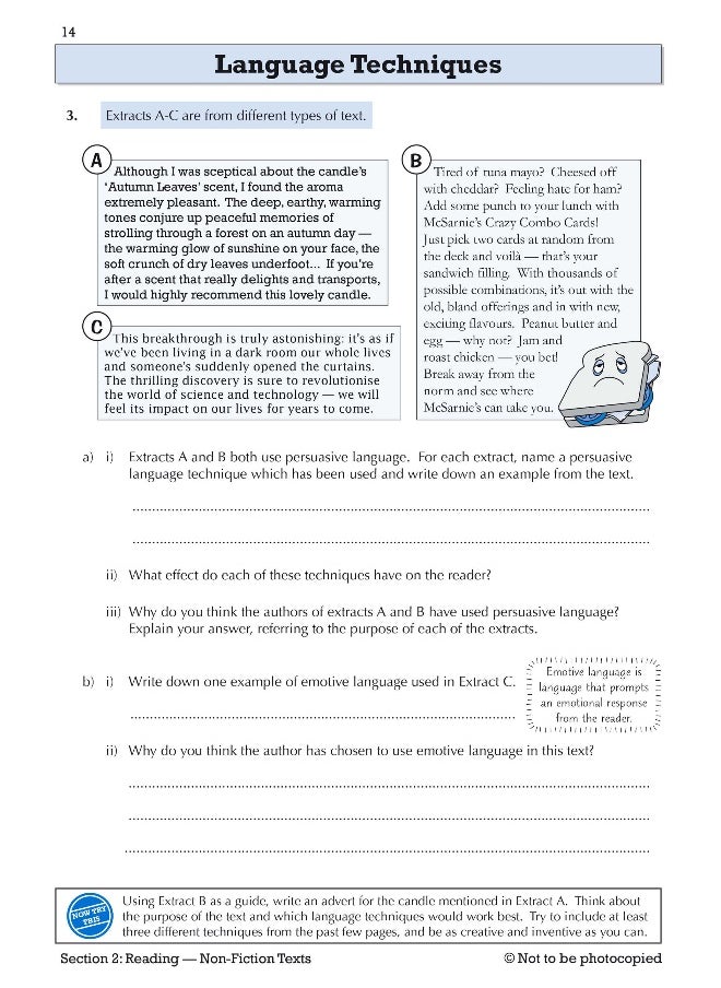 null - KS3 English Year 8 Targeted Workbook (with answers) - Image 1