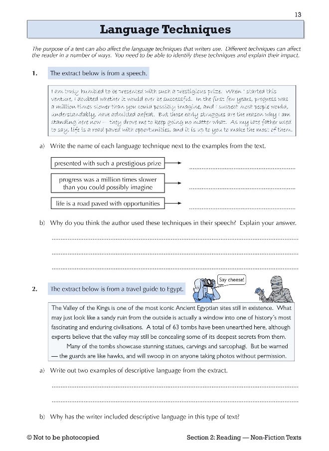 null - KS3 English Year 8 Targeted Workbook (with answers) - Image 1