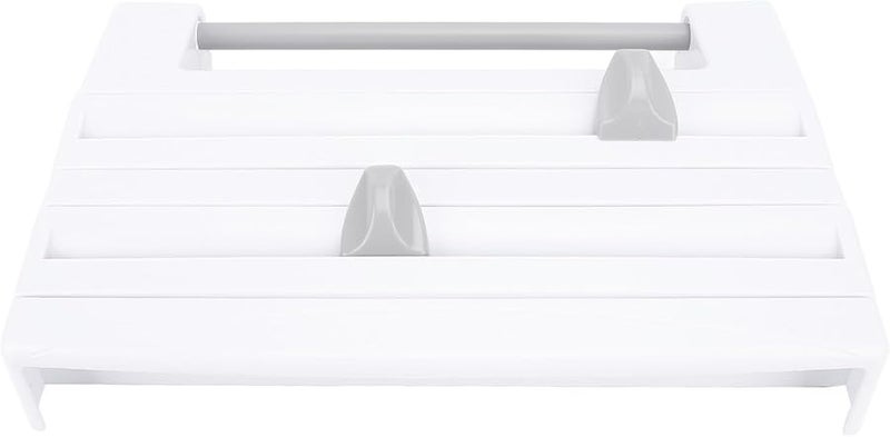 ABS Wall Mounted Wrap Organizer With 3 Compartments For Kitchen Countertop Drawer - Image 3