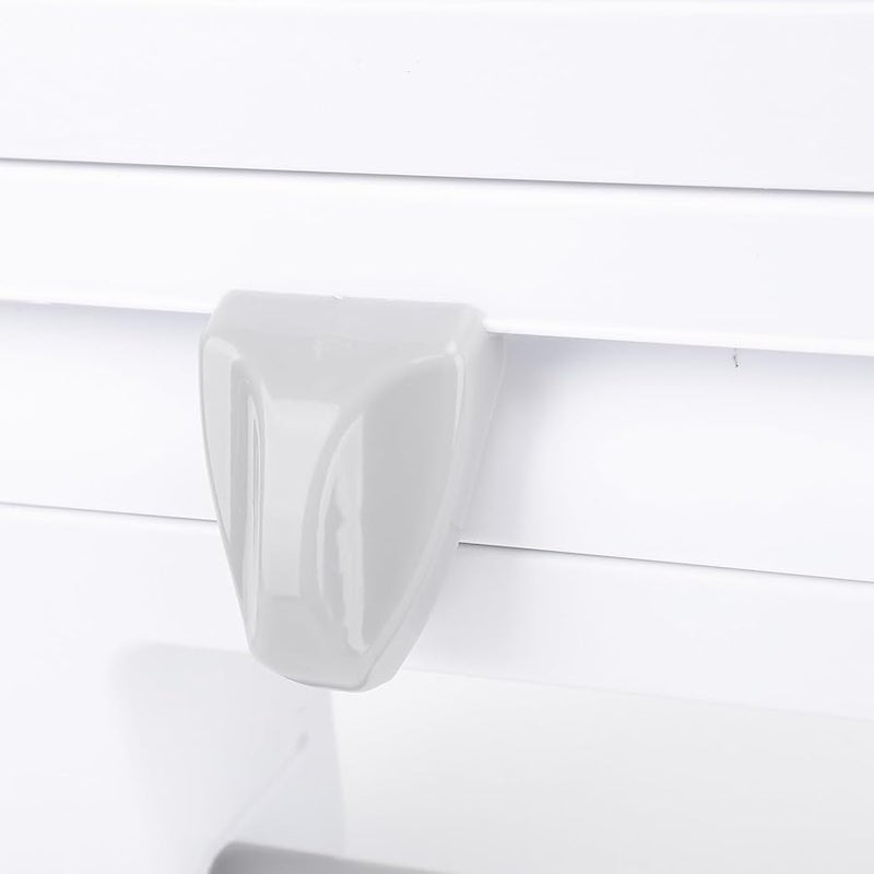 ABS Wall Mounted Wrap Organizer With 3 Compartments For Kitchen Countertop Drawer - Image 5