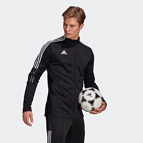 adidas Men's Tiro 21 Track Jacket, Black, Medium - Image 5