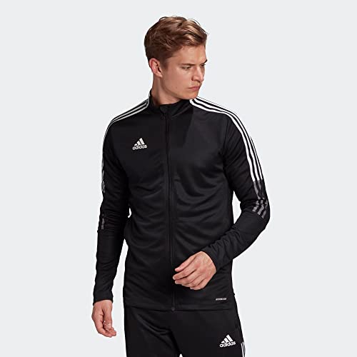 adidas Men's Tiro 21 Track Jacket, Black, Medium - Image 2