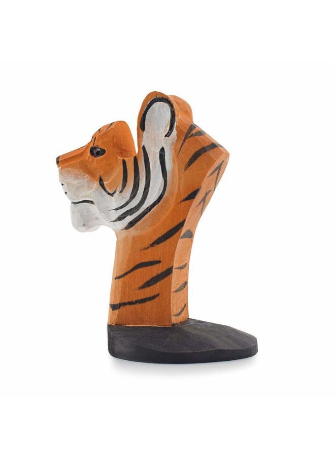 VIPbuy Funny Glasses Holder Wooden Hand Carved Glasses Stand Animal Shape Sunglasses Holder and Glasses Rack Glasses Storage Gift for Kids Desk Home Office Decoration (Tiger) - Image 4