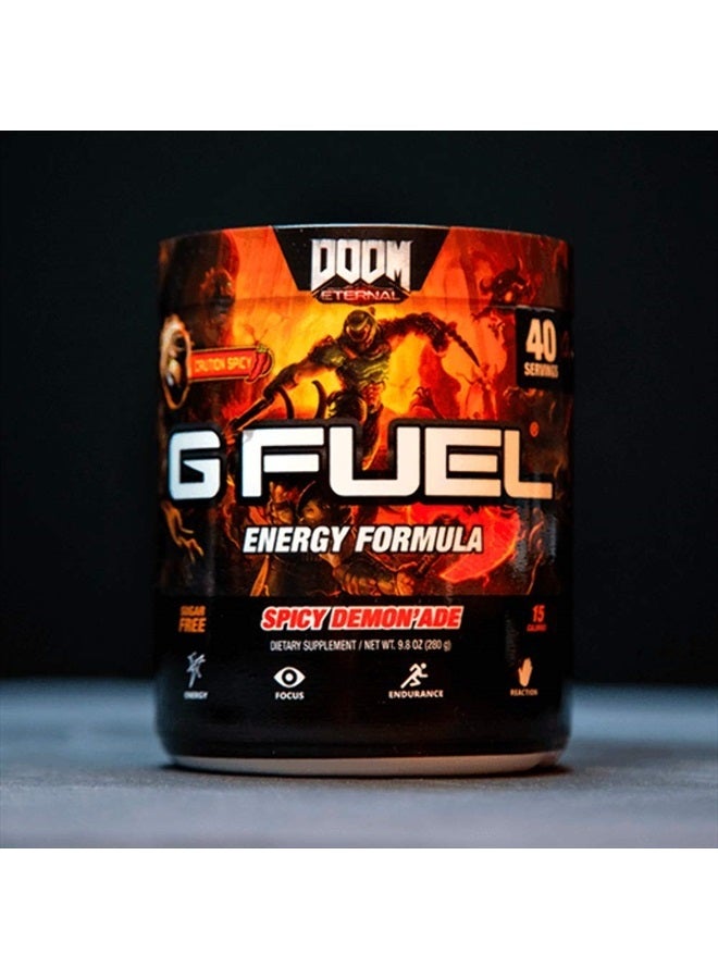 G Fuel مسحوق طاقة البطيخ، خالٍ من السكر، مكمل غذائي مركّز بالكافيين النظيف، مزيج من الماء، أمينو مركّز، مزيج من الفيتامينات ومضادات الأكسدة، 9.8 أونصة (40 وجبة) - Image 4