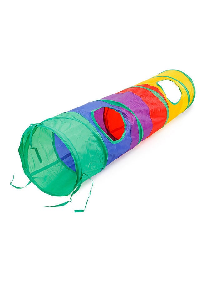 NIBEMINENT Collapsible Tunnel Road Cat Toy Multicolour - Image 2
