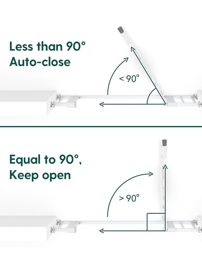 BABELIO New Version Baby Gate with Cat Door Adjustable2940 Metal Pet Door for Stairs  DoorwaysPressure MountedNo Tools NeededWhite - Image 5