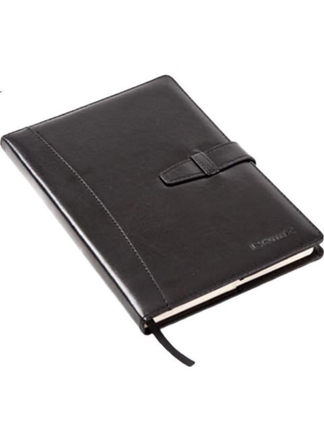 COMIX دفتر ملاحظات جلدية Comix B5/18K بـ 114 ورقة، قرطاسية، مجلة، يوميات، دفتر ملاحظات، كتاب محاضر الاجتماعات، للاستخدام المكتبي، C5807 أسود - Image 1