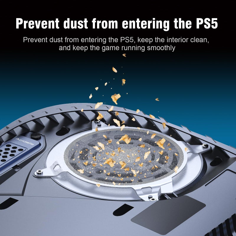 ACIDALIE PS5 Fan Dust Filter-with 4PCS Dust Cover,for PS5 pro, PS5 Slim, PS5 Legacy Models - Image 4