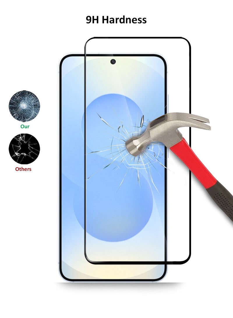 S-TOP حماية شاشة زجاجية مقسّاة HD بصلابة 10H تغطي كامل الشاشة لجهاز سامسونج جالاكسي S25 2025 - مضادة للخدوش، مضادة لبصمات الأصابع، وتقنية خالية من الفقاعات - Image 3