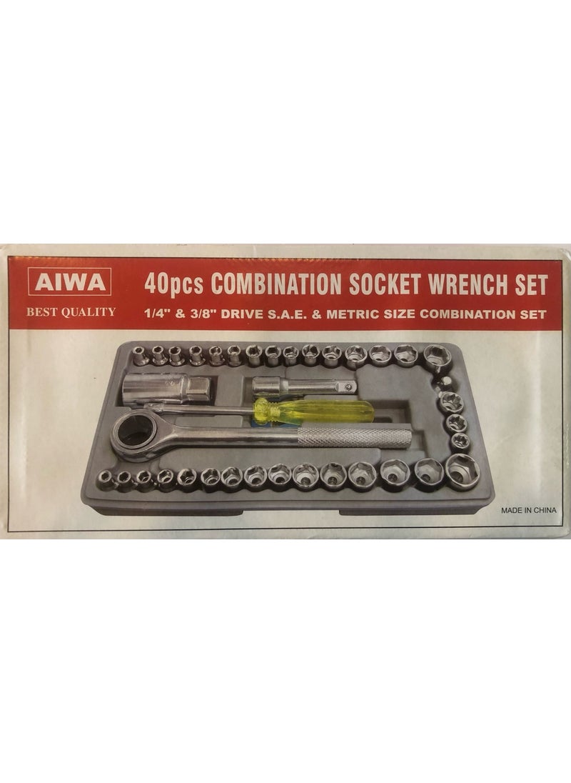 AIWA - Socket Wrench Set 40 Pieces - Image 1