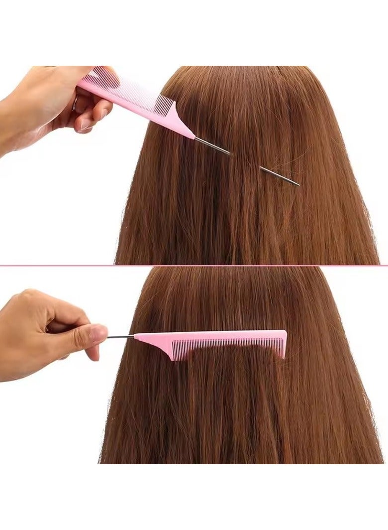 Goolsky 1pc Professional Pointed Tail Hair Comb Salon Cut Comb Styling Stainless Steel Spiked Salon Hair Care Hairdresser Styling Tool - Image 3