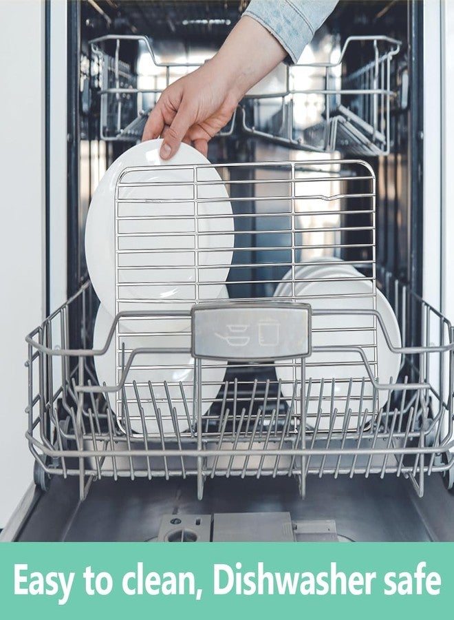 Dyrfolm 4 Pcs Baking Cooling Rack, Stainless Steel Baking Racks, Heavy Duty Wire Racks, Sturdy Cookie Cooling Rack for Roasting Grilling Cooking, Oven & Dishwasher Safe, 4 Different Sizes - Image 5